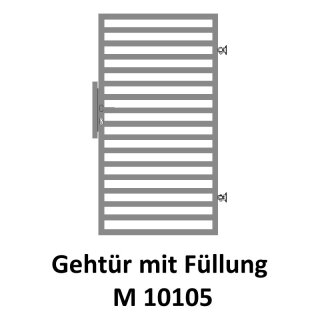 Gehtüre M 10105,  für private Zaunsysteme