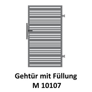 Gehtüre M 10107,  für private Zaunsysteme