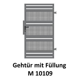 Gehtüre M 10109,  für private Zaunsysteme