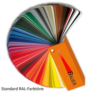 Pulverbeschichtung mit standardmäßgen RAL-Farbtönen