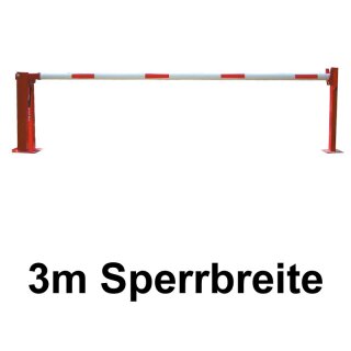 Handschranke SH 30A 3,0 m mit Auflagepfosten