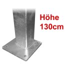 Stahlsäule 80x80mm VZ mit Grundplatte zum...