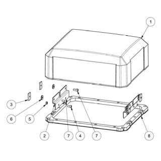 Haubenblech für P 2500-5000