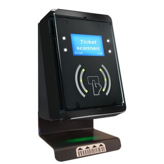 RFID-Wandterminal - 230V mit Barcodescanner (Online)