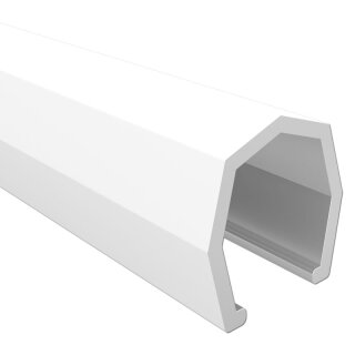 Alu-Abdeckleiste 17 x 17 mm, 1,76 m lang Verkehrsweiss