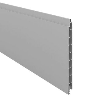 PVC-Füllprofil 200 x 17mm, 1,76 m lang, Silbergrau