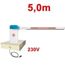 Mobile Komplettschranke S5000 mit Fertigfundament (230V)