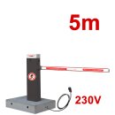 Mobile Komplettschranke MBAR 5m RAL 7015 mit...