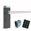 Solar-Set mit RAL 7016l Schranke SBAR (30Watt)  mit Schrankenbaum 4m