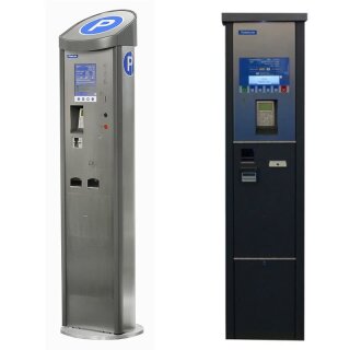 Kassenautomat vorgerichtet für zwei Schranken (Einfahrt / Ausfahrt)