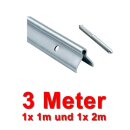 Schiene VZ Einbetonieren 20/3mm, Länge 3m (geteilt)