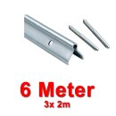 Schiene VZ zum Einbetonieren 20/4mm, Länge 6m (geteilt)