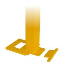 Abnehmbarer Mittelpfosten Schutzgeländer Stahlrohr 70x70mm, Länge 1000mm, zum Aufdübeln