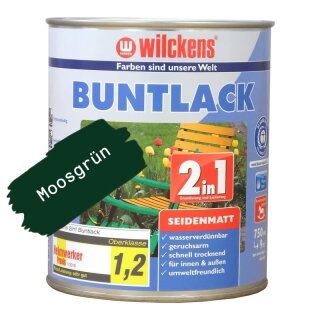 2in1 Buntlack Moosgrün seidenmatt 750