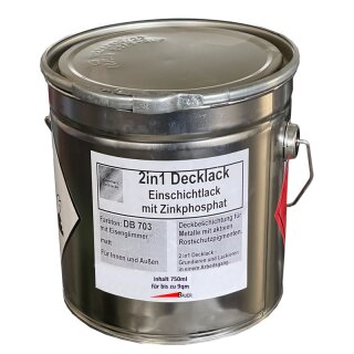 2in1 Decklack DB 703 Eisenglimmer 750 ml