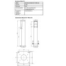 Aluminium-Standsäule CK 1100-V2.0, Abdeckung in RAL 7016