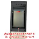 Aluminium-Standsäule CK 1100-V2.0, Abdeckung in RAL 7016, Transponder RFID