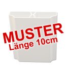 Muster-Kunststoff-Zaun Lattenprofil Softline, in Weiss