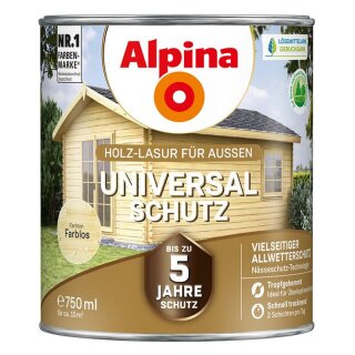 Universalschutz Holzlasur für Außen, Farblos, 750ml