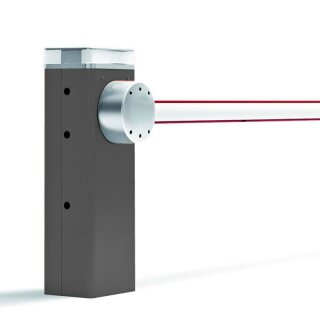 Schranke mit Schrankenbaum - Konfigurierbar LBAR mit Schrankenbaum 9m Anthrazit (RAL 7016).