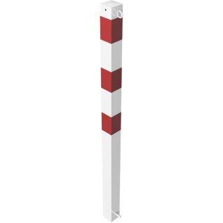 Absperrpfosten Ø 70 x 70mm, eckig, Länge 1300mm