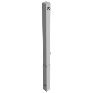 Absperrpfosten 70 x 70mm, eckig, Überflur 900mm