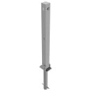 Absperrpfosten Ø 70 x 70mm, eckig, Länge 1300mm
