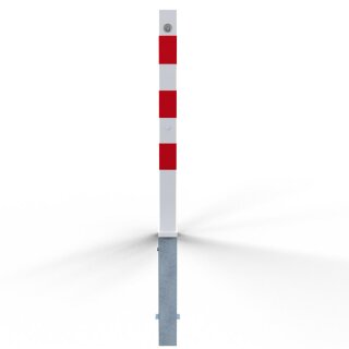 Absperrpfosten Ø 70 x 70mm, eckig, Überflur 900mm