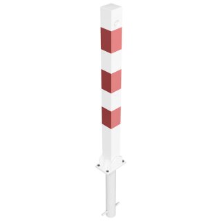 Absperrpfosten Ø 70 x 70mm, eckig, Überflur 900mm