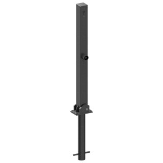 Absperrpfosten Ø 70 x 70mm, eckig, Überflur 900mm