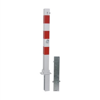 Absperrpfosten Ø 70 x 70mm, eckig, Überflur 900mm