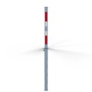 Absperrpfosten Ø 70 x 70mm, eckig, Länge 1100mm