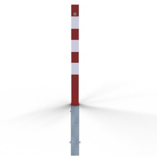 Absperrpfosten Ø 70 x 70mm, eckig, Länge 1400mm