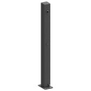 Absperrpfosten Ø 70 x 70mm eckig, Überflur 900mm