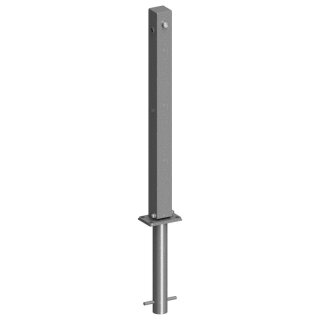 Absperrpfosten Ø 70 x 70mm, eckig, Überflur 900mm