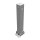 Absperrpfosten Ø 70 x 70mm, eckig, Überflur 500mm