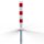 Absperrpfosten Ø 100 x 100 x 3mm, eckig, Überflur 950mm