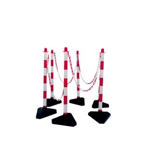 Kettenständer Set Rot/weiß