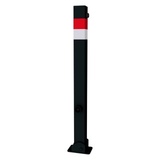 Absperrpfosten Ø 70 x 70mm, eckig, Überflur 900mm