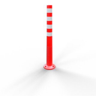 Flexipfosten Höhe 1000mm, Rot/Weiß