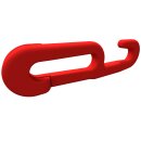 Hakenglied aus Kunststoff, rot, 6 mm