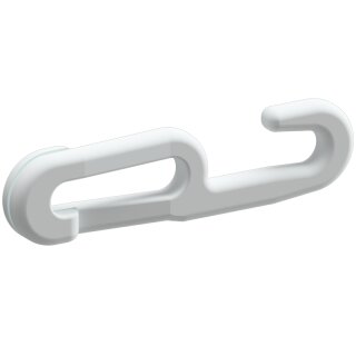 Hakenglied aus Kunststoff, weiß, 6 mm