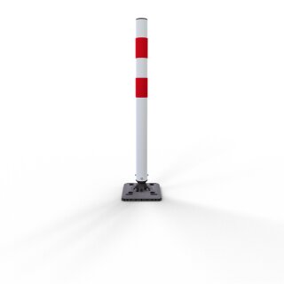 Kickback-Pfosten Ø 60mm rot/weiß zum Aufdübeln