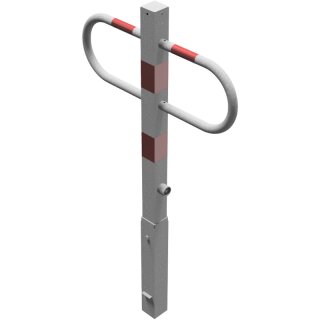 Parkplatzsperre herausnehmbar mit Dreikantverschluss