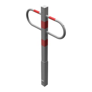 Parkplatzsperre herausnehmbar mit Profilzylinderschloss