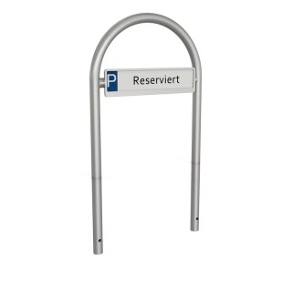 Runbügel für Parkplatzbeschilderung zum Einbetonieren