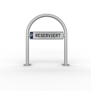 Runbügel für Parkplatzbeschilderung für Dübelbefestigung