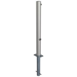 Edelstahlpfosten "geschliffen", Rund Ø 76 mm, Überflur 900 mm