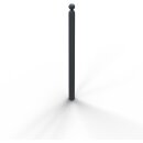 Stilpoller Stahl Anthrazitgrau RAL 7016, Rund...