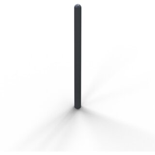 Stilpoller Stahl Anthrazitgrau RAL 7016, Rund Ø60mm, Länge 1400mm